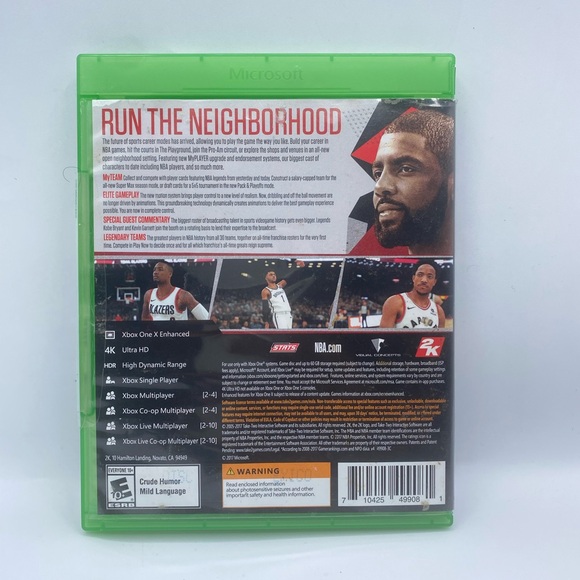 Micros NBA 2K18 Xbox One Game - Green Case - Picture 2 of 3
